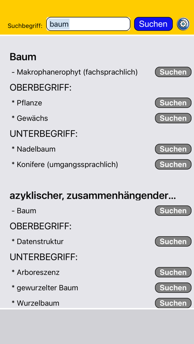 Thesaurus-Deutsch Screenshot