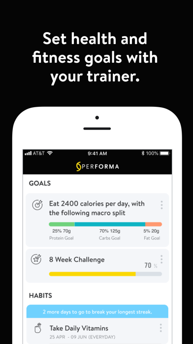 Performa Wellness Center Screenshot