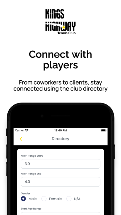 Kings Highway Tennis Club Screenshot
