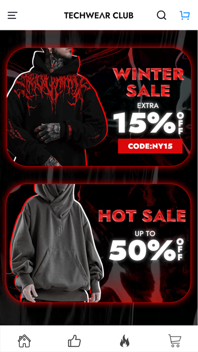 Shop TechwearClub Screenshot