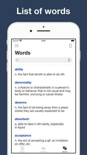 English Prefixes And Suffixes iPhone Ekran Görüntüsü 7