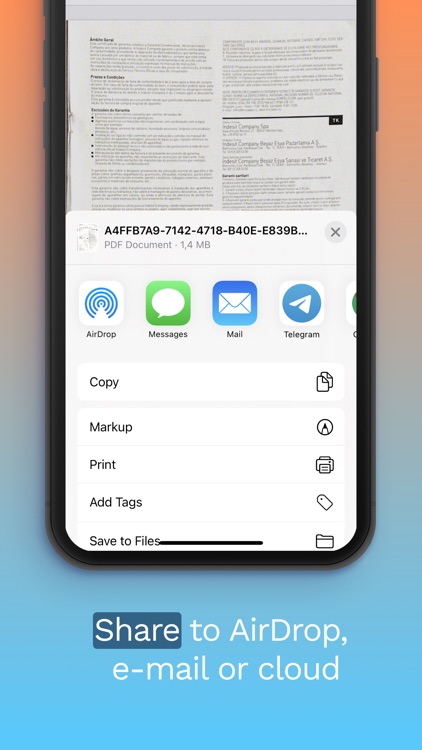Cam PDF documents scanner app screenshot-3