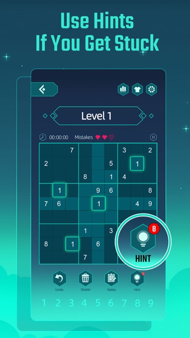 Starry Luna Sudoku Screenshot