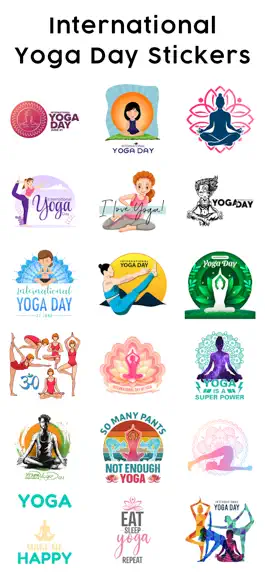 Game screenshot Yoga day - Yoga Poses Stickers hack