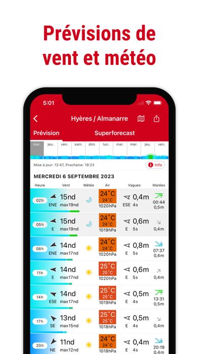 Screenshot #3 pour Windfinder: carte vent & météo