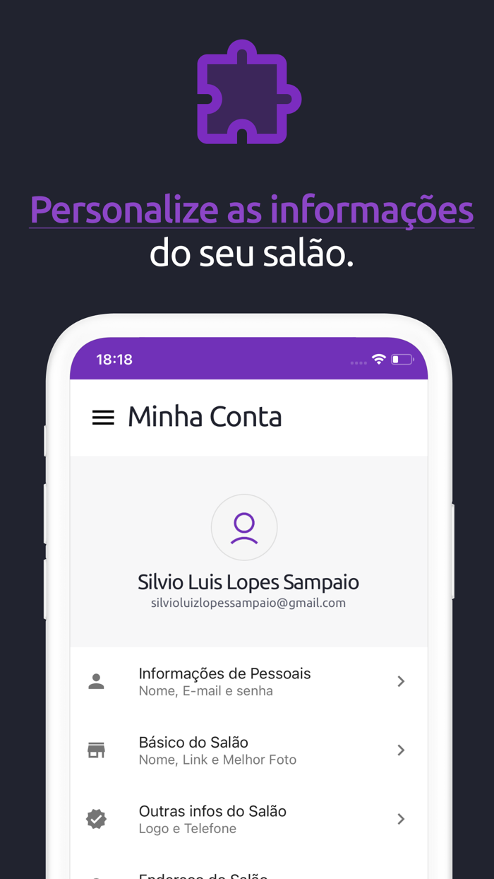 Salão na Mão Profissional