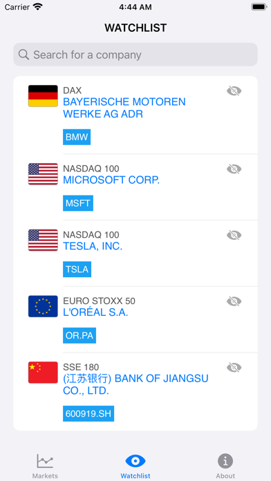 EagleEye - Company Tracker Screenshot