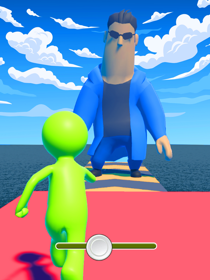 Scale Man Running Rush