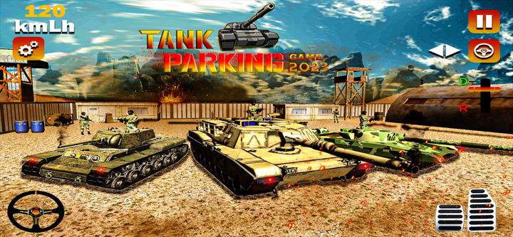 Army Tank Parking Tank Game screenshot 1