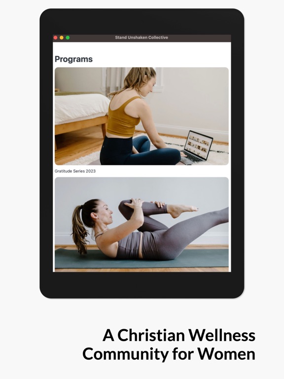 Stand Unshaken Collective iPad screenshot 4 - Health & Fitness app