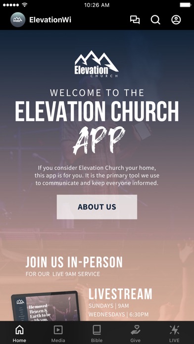 Elevation Church Wisconsin Screenshot