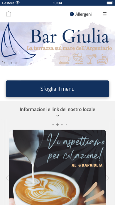 Screenshot 2 of Bar Giulia App