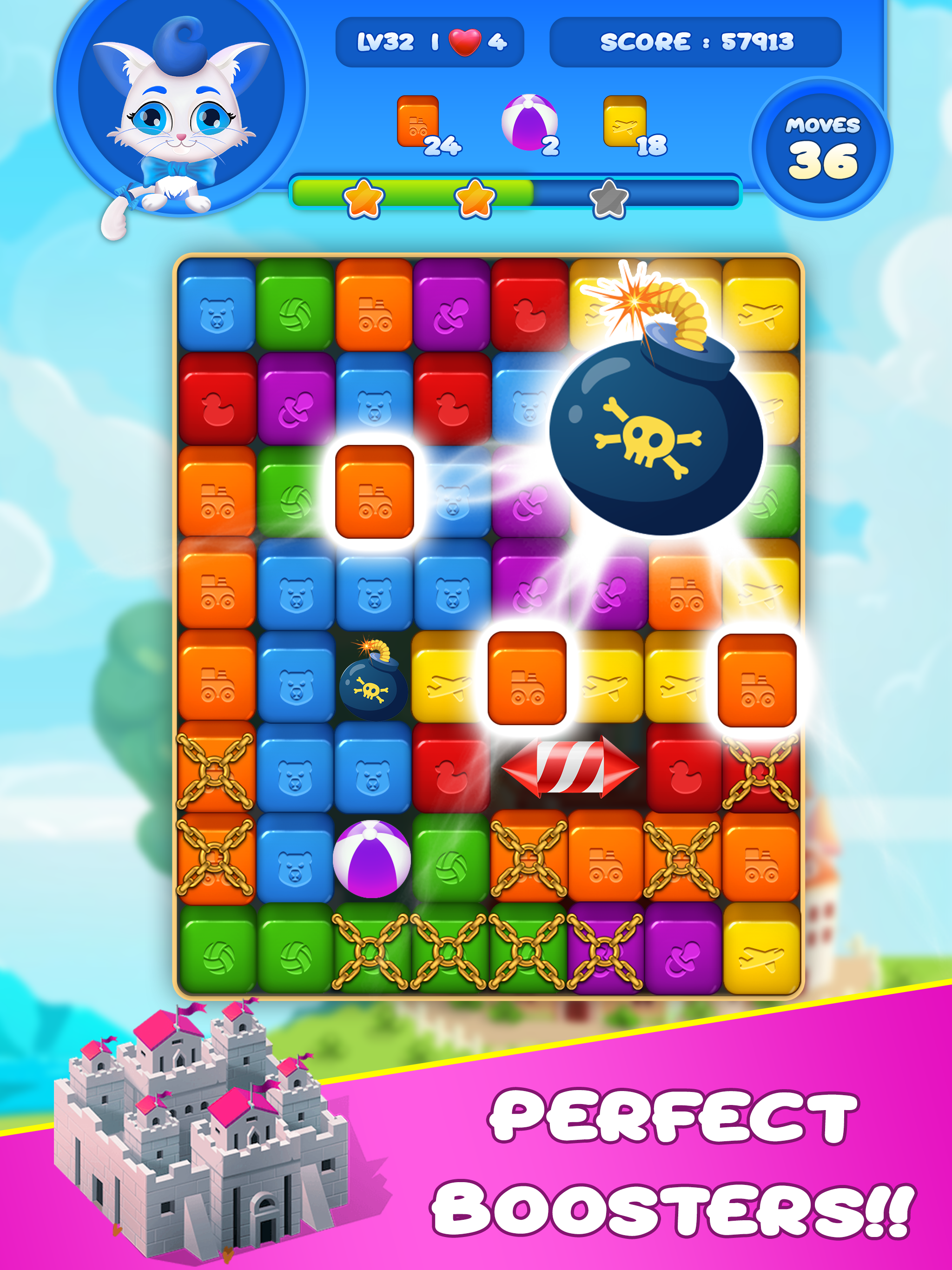 Pop Cubes : Match 2 & Blast