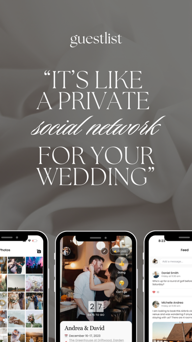 Guestlist Wedding App Screenshot