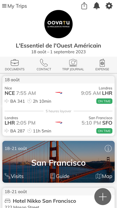 Nautil, Travel Diary Screenshot