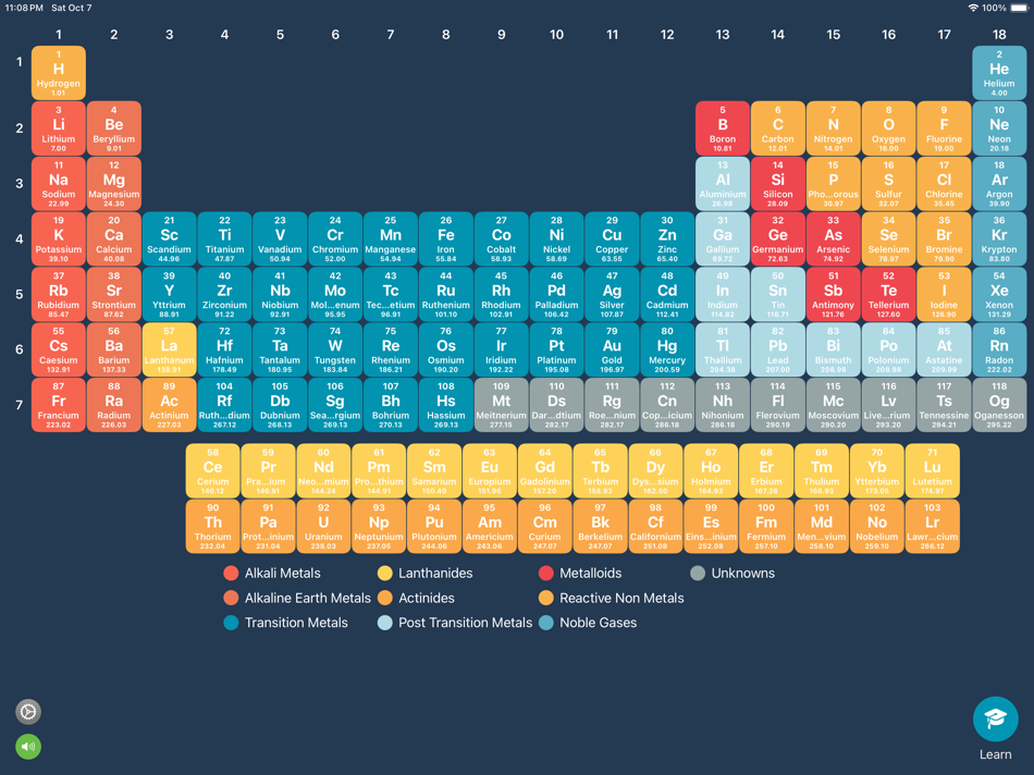 #1. Chemistry Table: Learn+Explore (iOS) 由: SensorTree Pty. Ltd