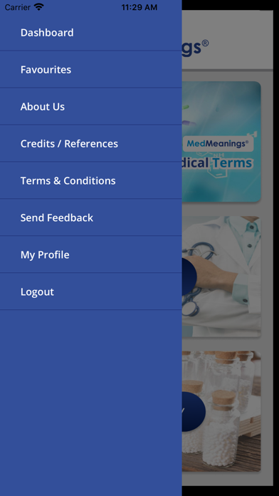 MedMeanings Dictionary Screenshot