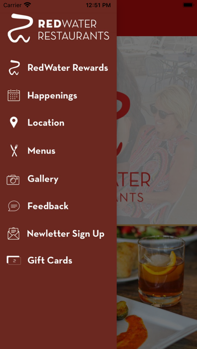RedWater Restaurant Group Screenshot