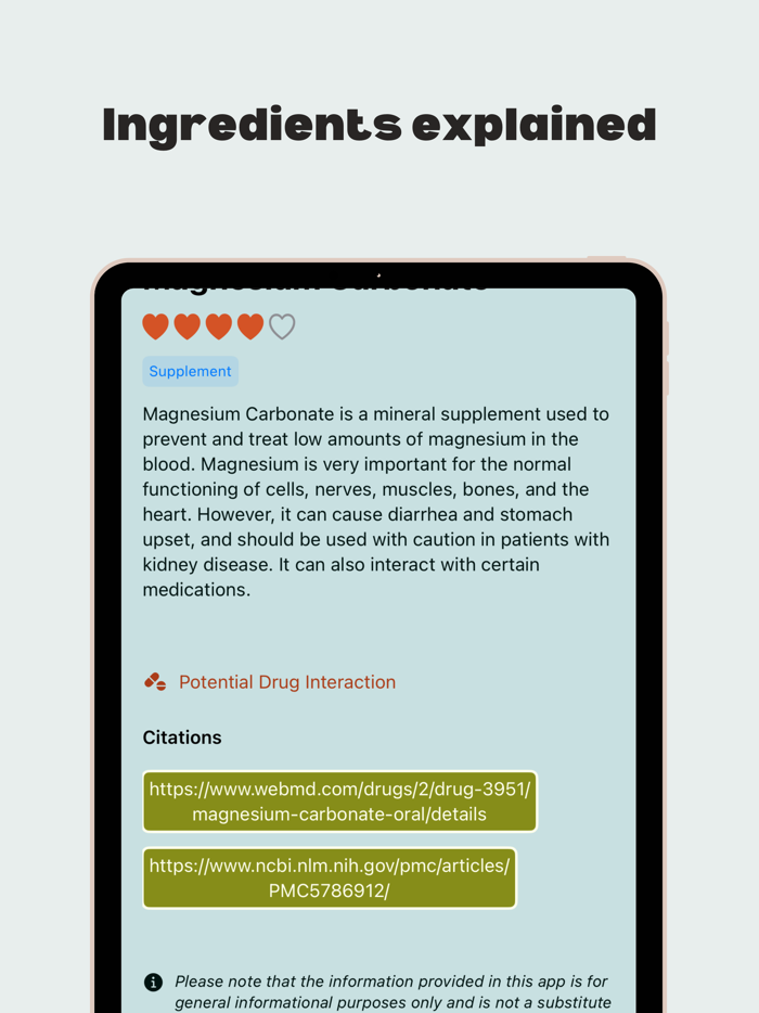 Medicine  Supplement Scanner