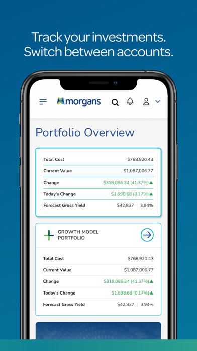 Morgans Financial Limited Screenshot