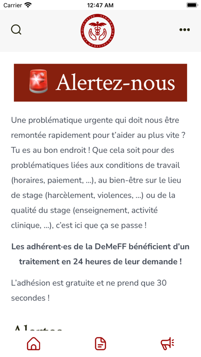 DeMeFF: Informer les MSF Screenshot