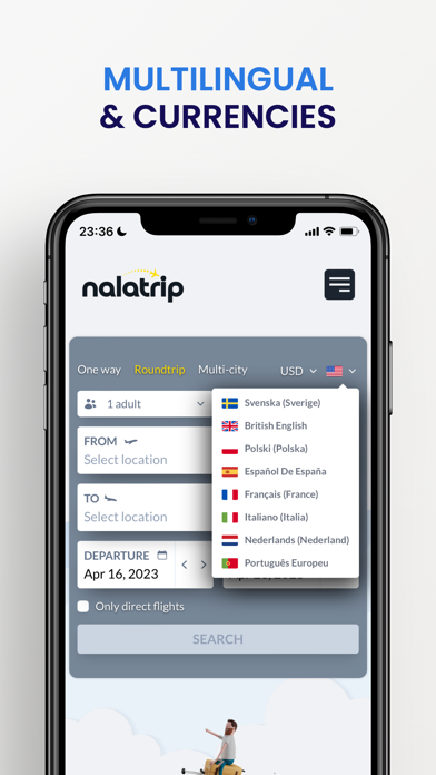 Nalatrip - Cheap flights Screenshot