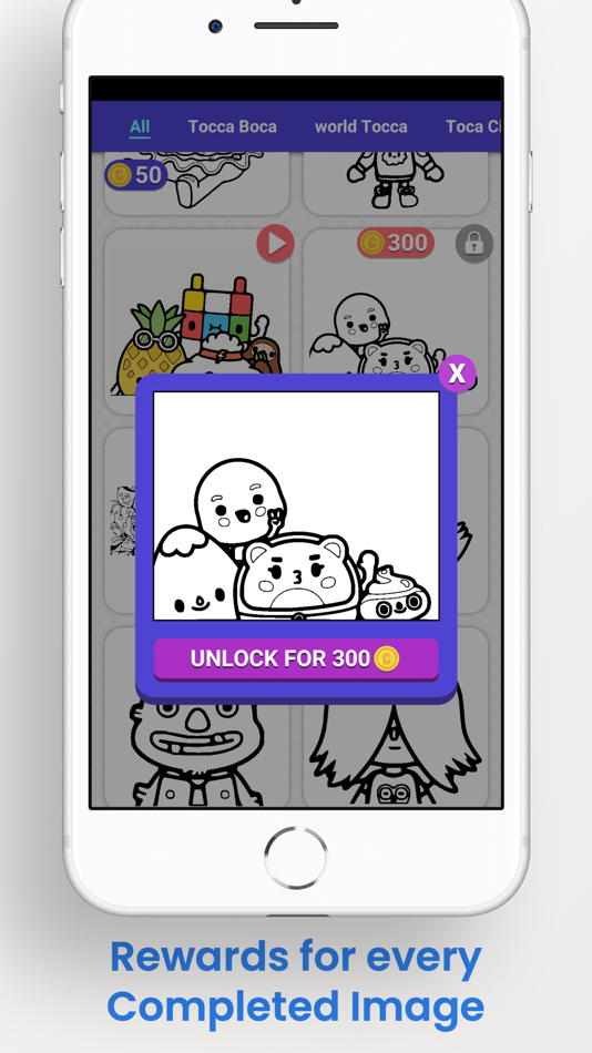 #5. Tocca Coloring By Number (iOS) By: Ismail FEKHARI MELLAK
