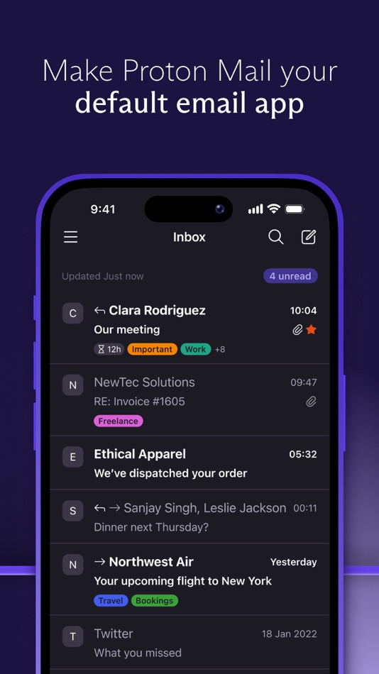 #5. Proton Mail - Encrypted Email (iOS) Podle: Proton AG