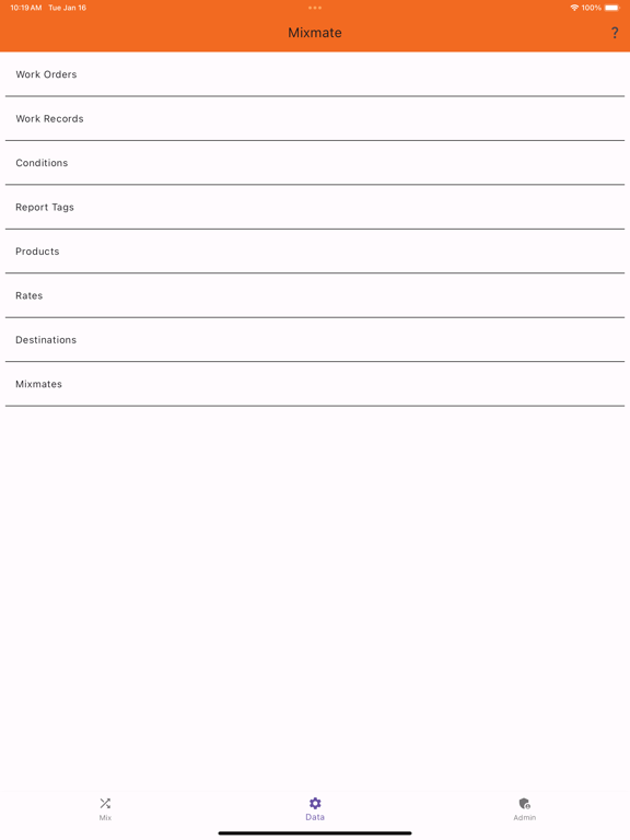 Mixmate by Praxidyn iPad screenshot 1 - Productivity app