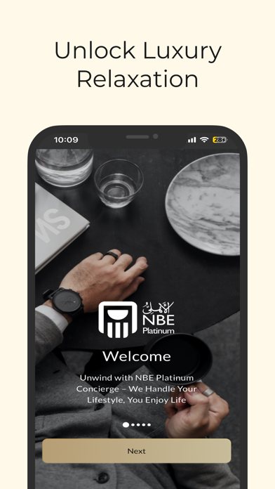 NBE Platinum Concierge Screenshot