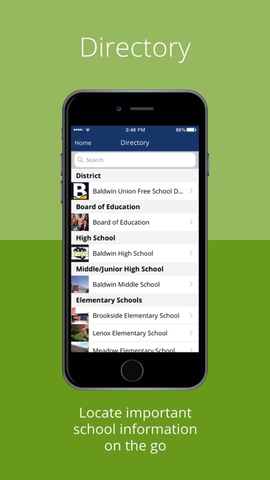Baldwin School District Screenshot