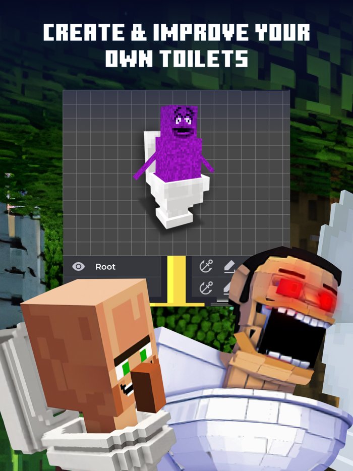 Toilet VS Cameraman for MCPE
