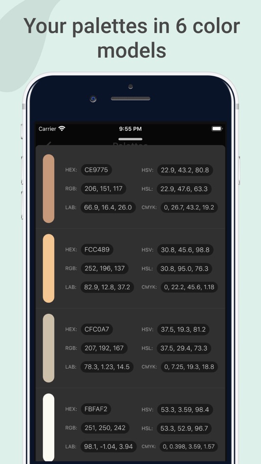 #8. Color Wheel: Palette ColorGear (iOS) 由: Yevhenii Kuzmenko