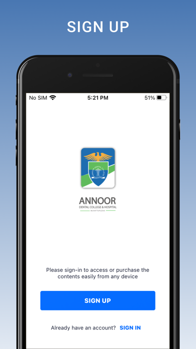 Annoor Dental College Screenshot