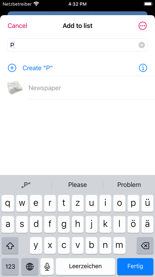#3. ShoppingList 4 (iOS) Podle: Pecora GmbH