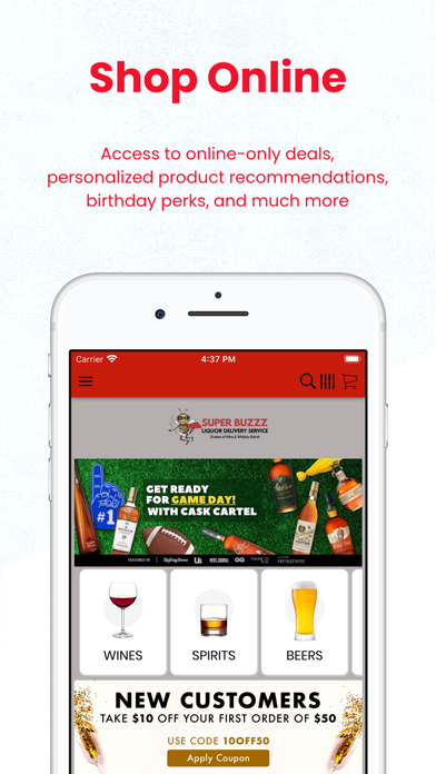 Super Buzzz Liquor Delivery Screenshot