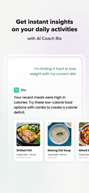 ‎HealthifyMe: Weight Loss Plan Screenshot