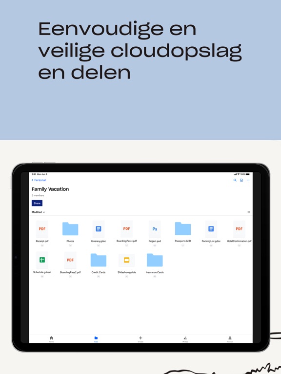 Dropbox: Drive-opslag en Cloud