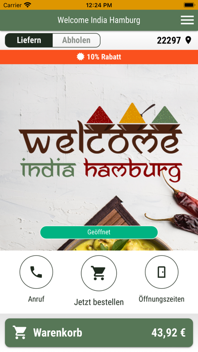 Welcome India Hamburg Screenshot