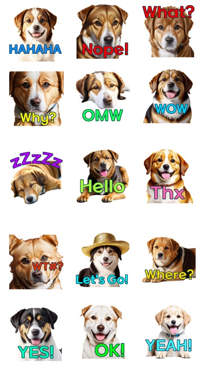 Golden Puppy Stickers
