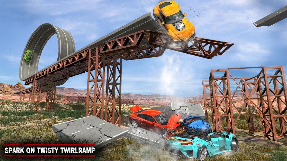 #4. Ultimate Car Crash Bridge Loop (iOS) Podle: MASH Entertainment
