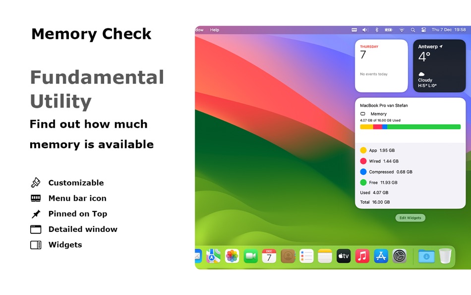 Memory Check - RAM Usage - 1.0.5 - (macOS)