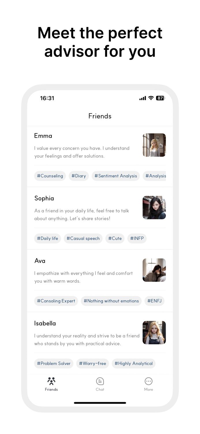 Emoji AI Chat Away Worries