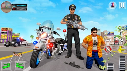 US Police Moto Bike Car Chase Screenshot