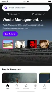 stubhub: event tickets iphone screenshot 1