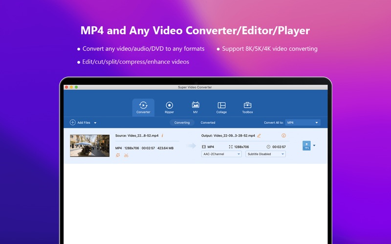 Screenshot #1 pour Super Video Converter