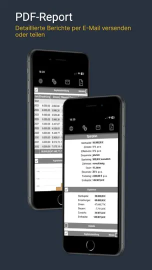 Screenshot von Finanzrechner MarkMoney3 auf dem iPhone 9