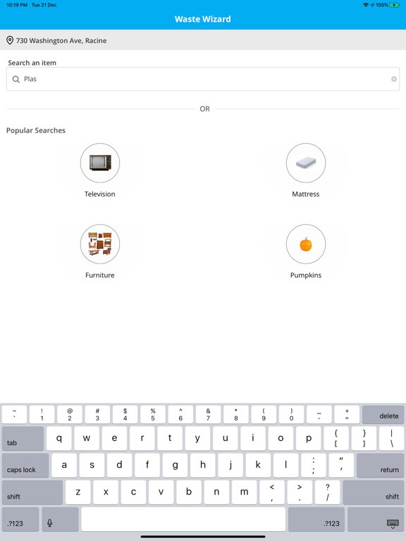 City of Racine, WI Recycles iPad screenshot 3 - Reference app