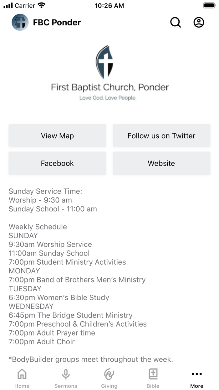 First Baptist Church Ponder