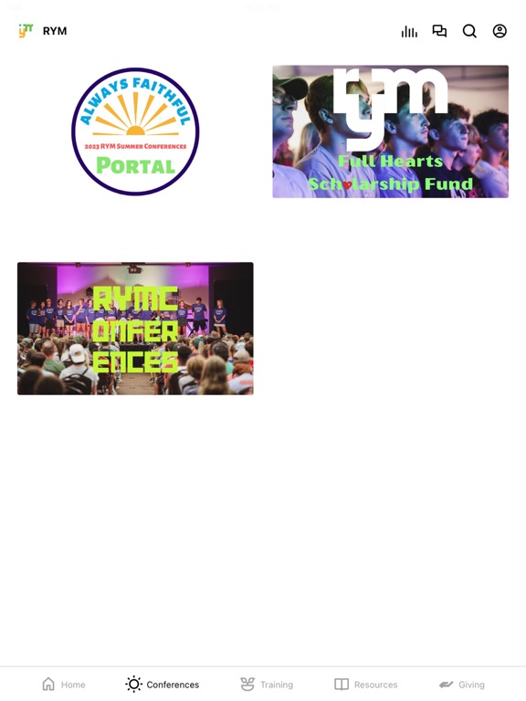 Reformed Youth Ministries iPad screenshot 2 - Education app